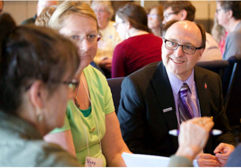 Bishop David Bard listening